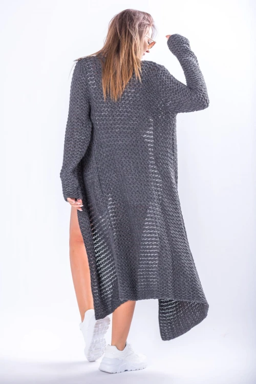 30876 długi sweter typu kardigan