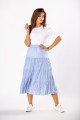 31841 spódnica midi z efektem gniecenia