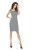 19353 Ołówkowa sukienka w pepitkę